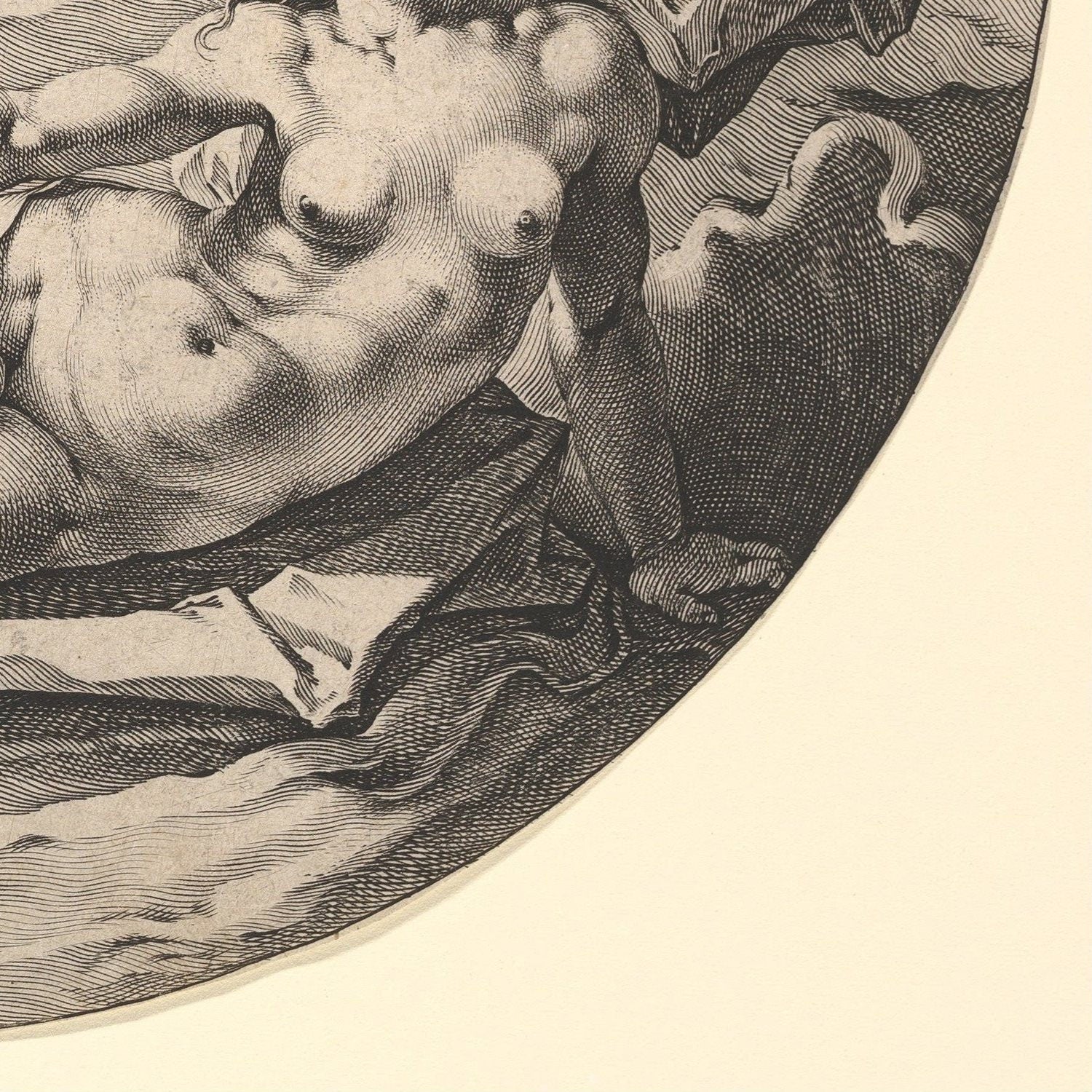 detail of the drawing reproduction from the bottom right corner