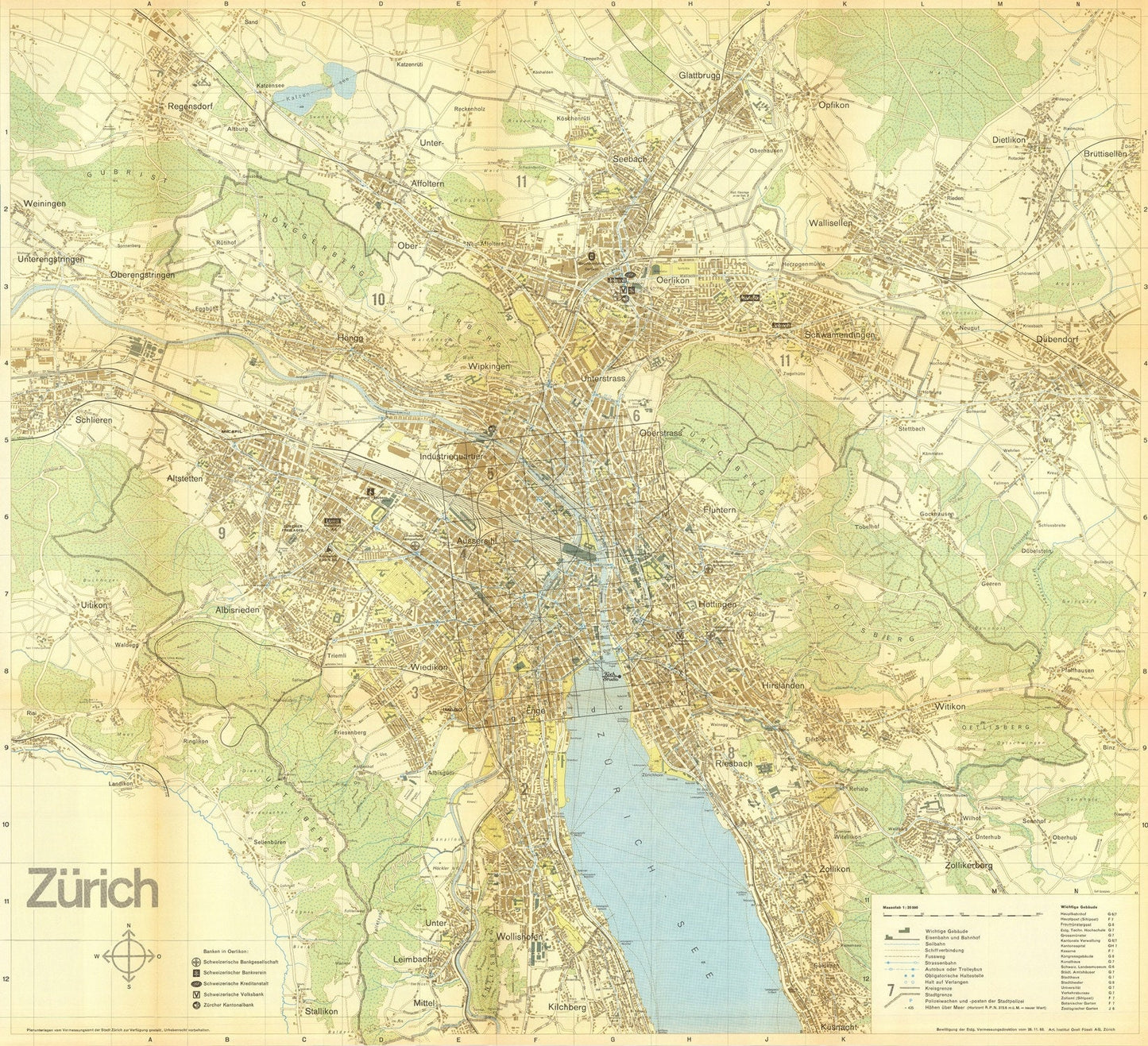 presentation of the map reproduction without a frame