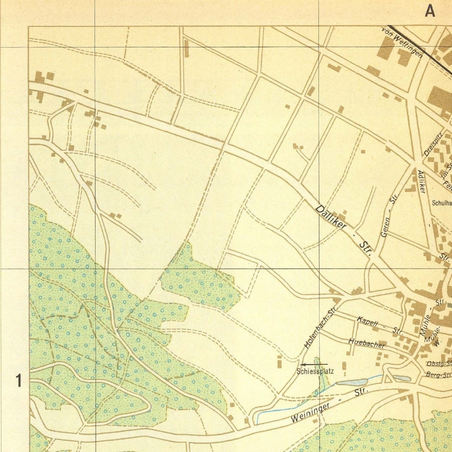 detail of the map from the top left corner