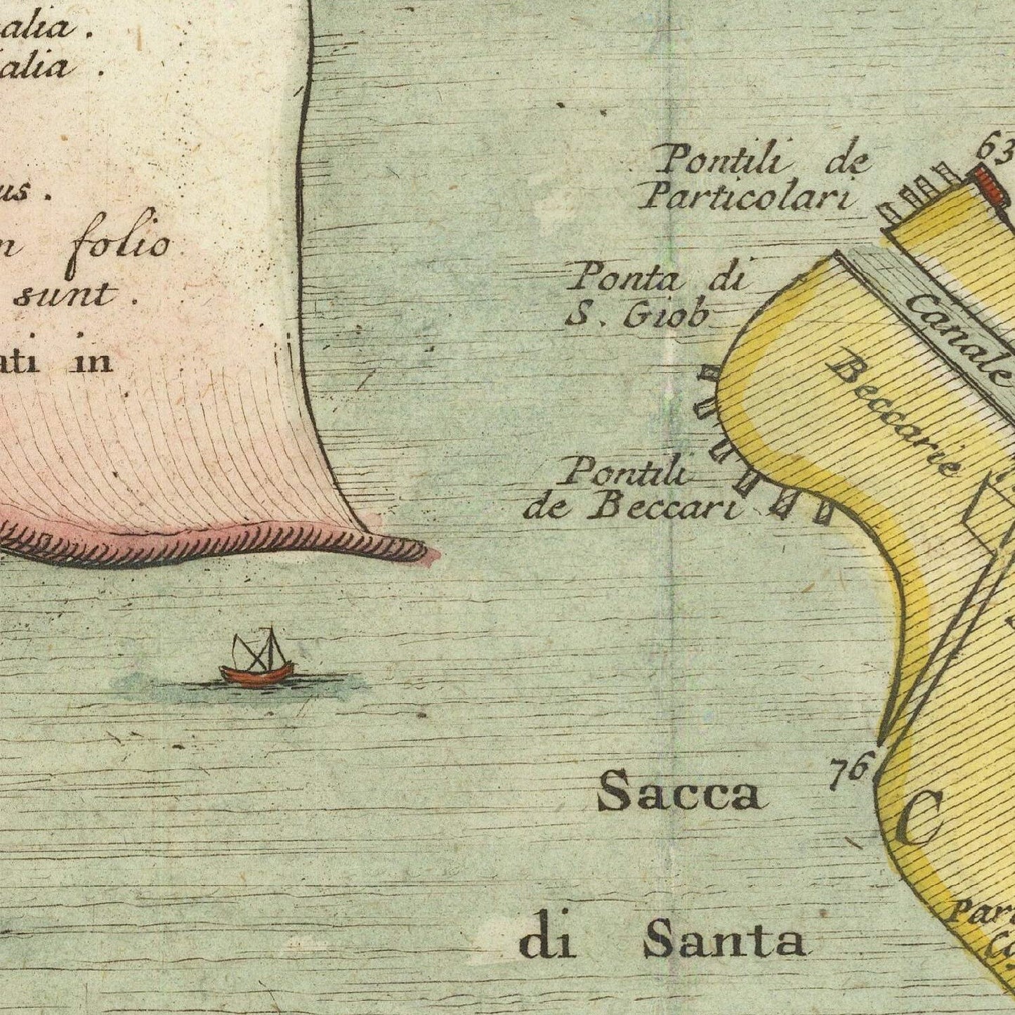 detail of the map from the centre left