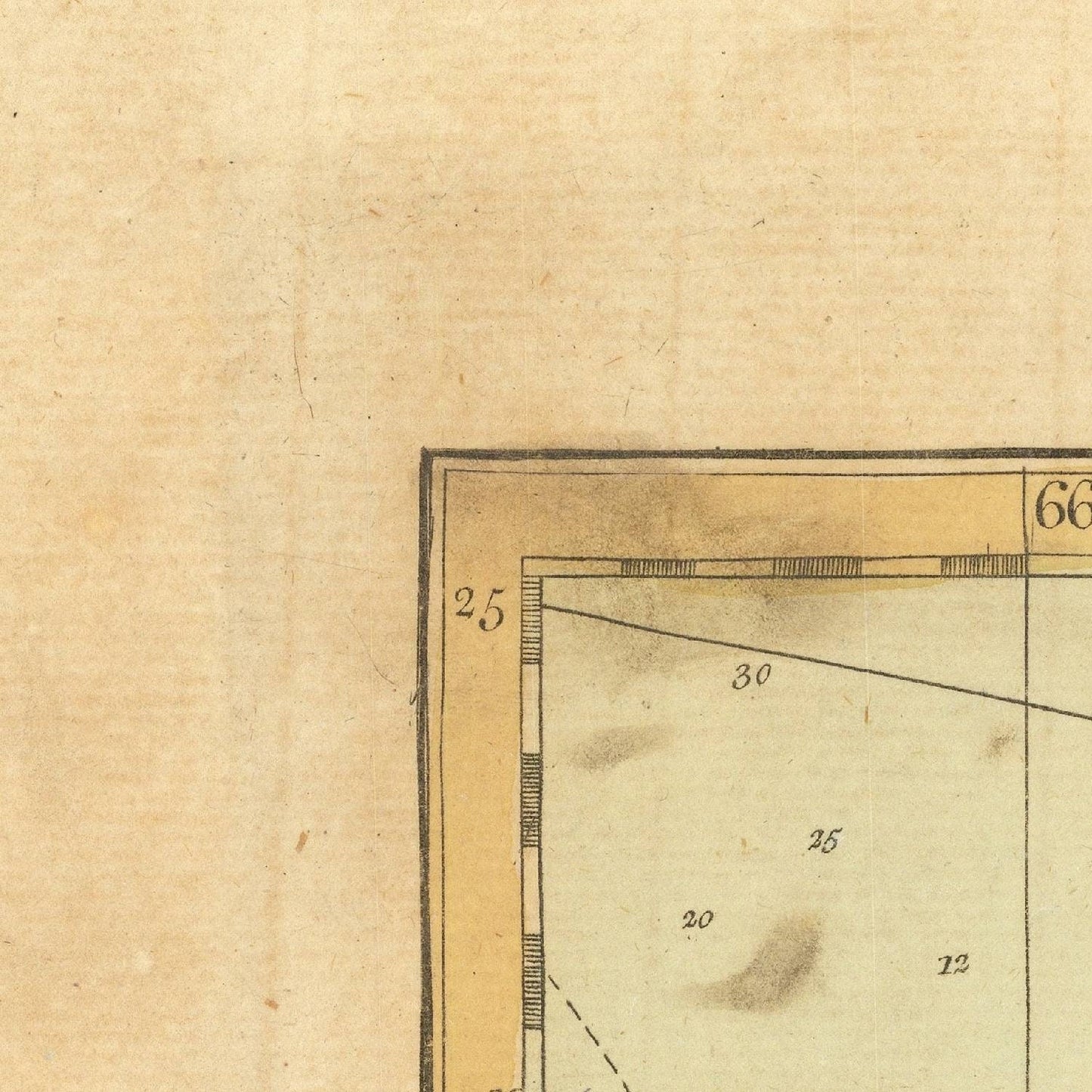 detail of the map from the top left corner