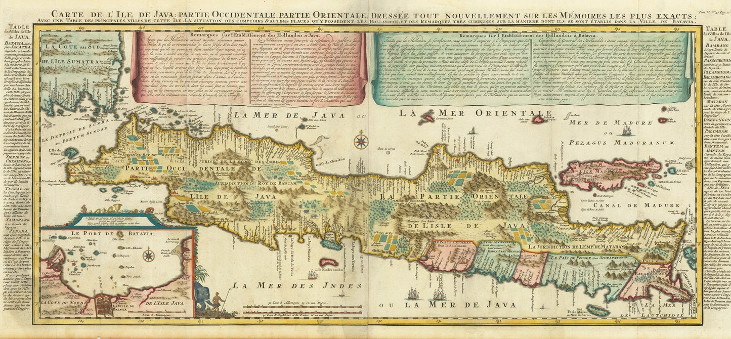 presentation of the map reproduction without a frame