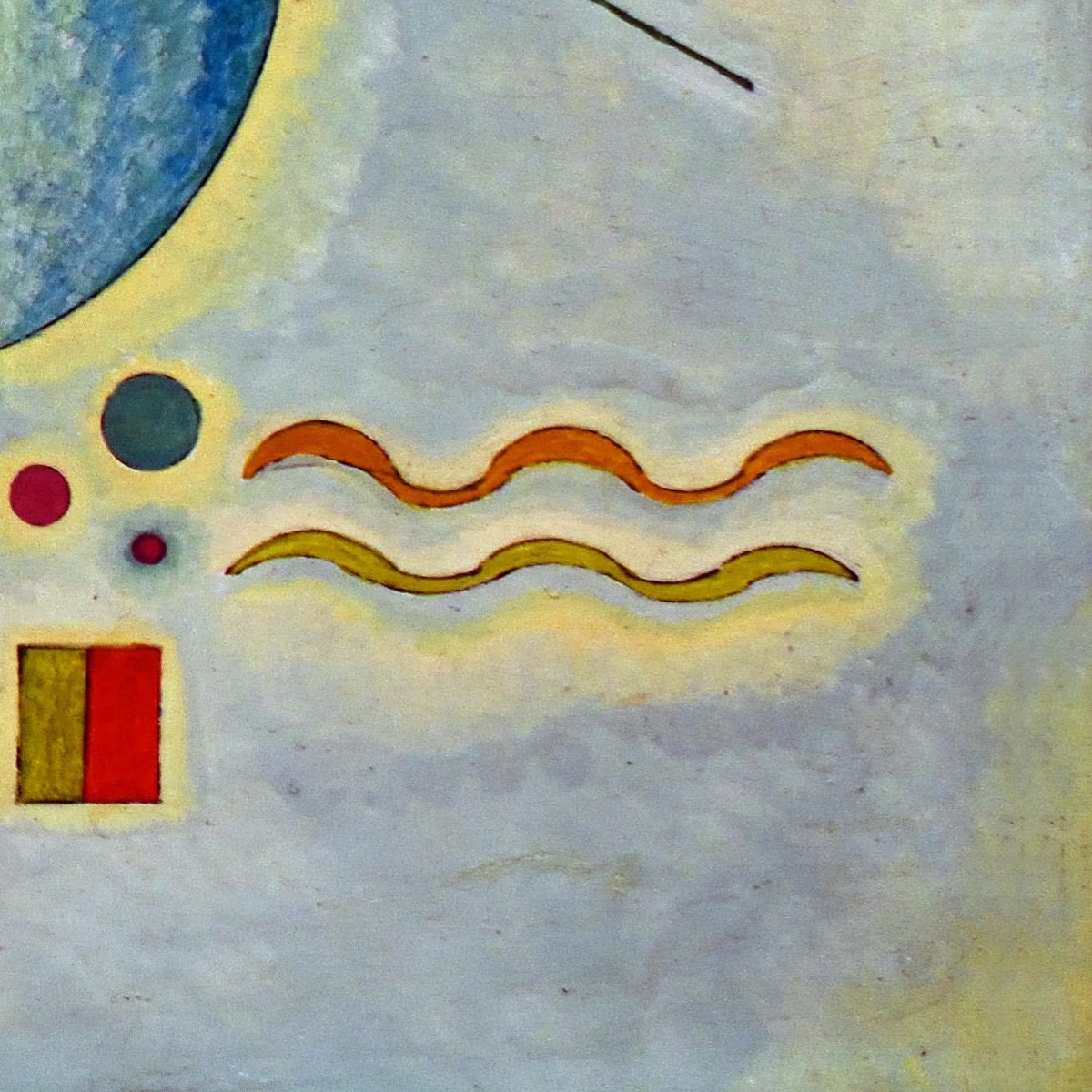 detail of the fine art reproduction from the bottom right corner