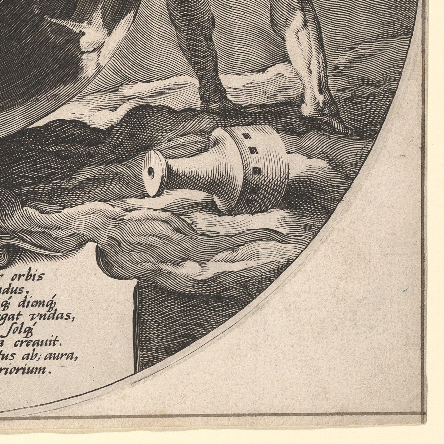 detail of the drawing reproduction from the bottom right corner