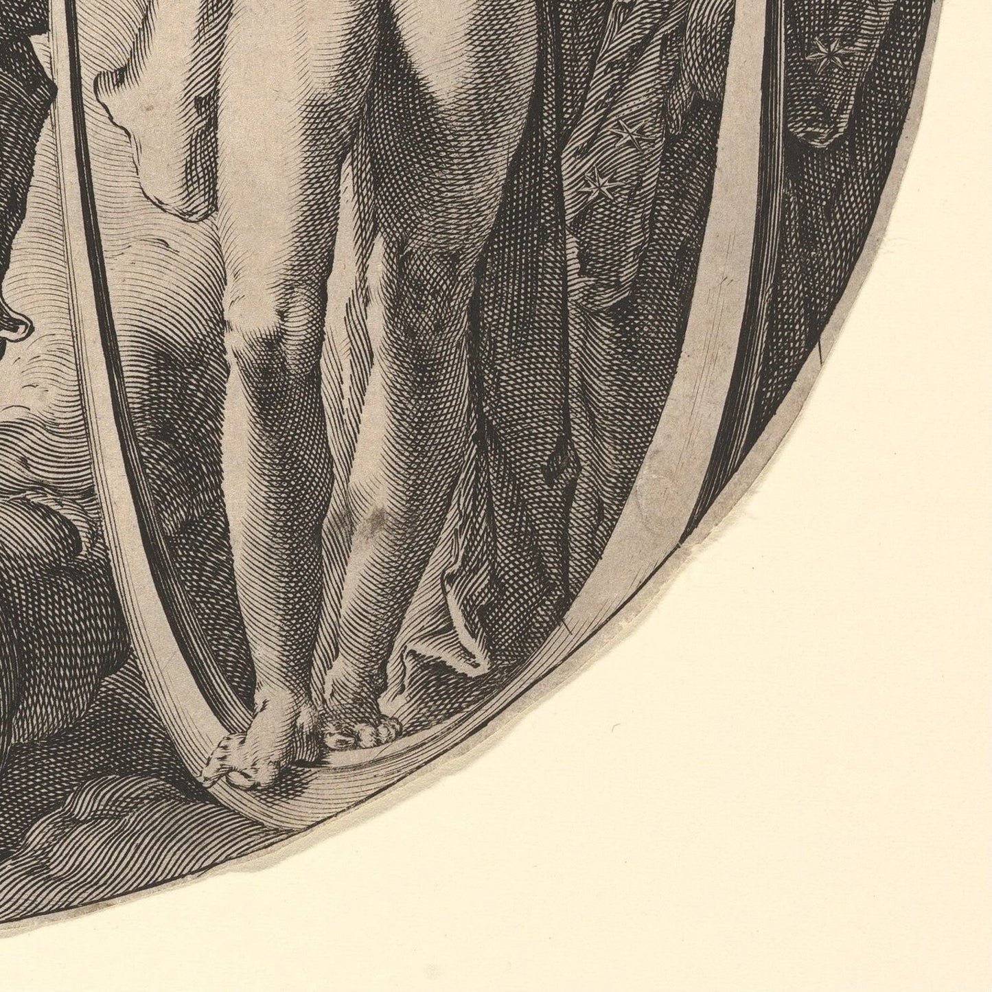 detail of the drawing reproduction from the bottom right corner