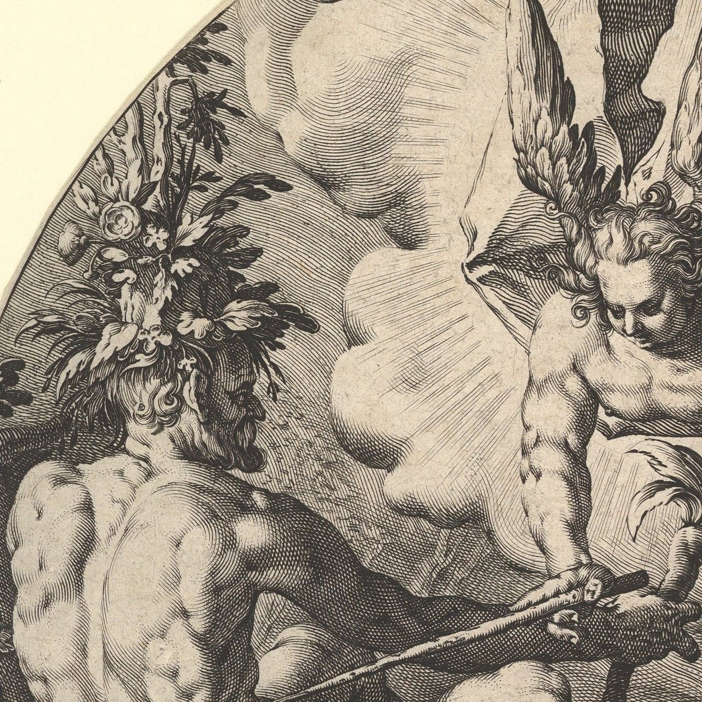 detail of the drawing reproduction from the centre left