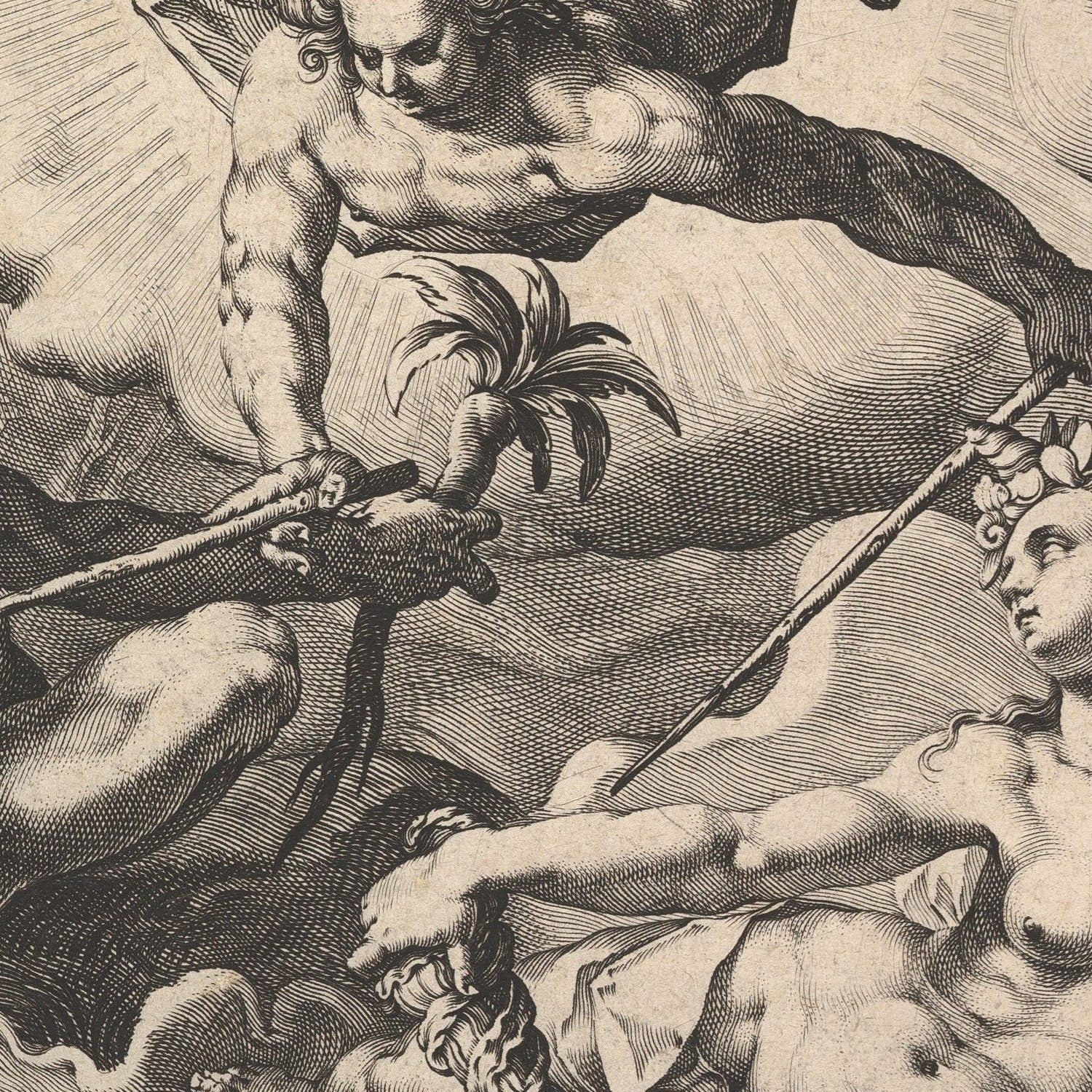 detail of the drawing reproduction from the centre 