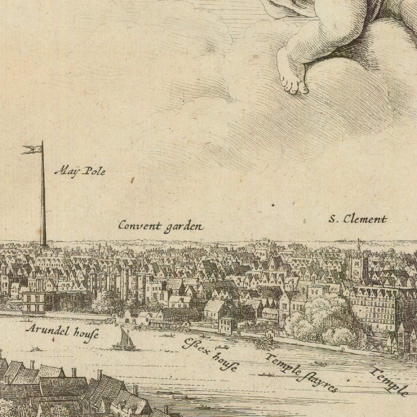 detail of the map from the centre 