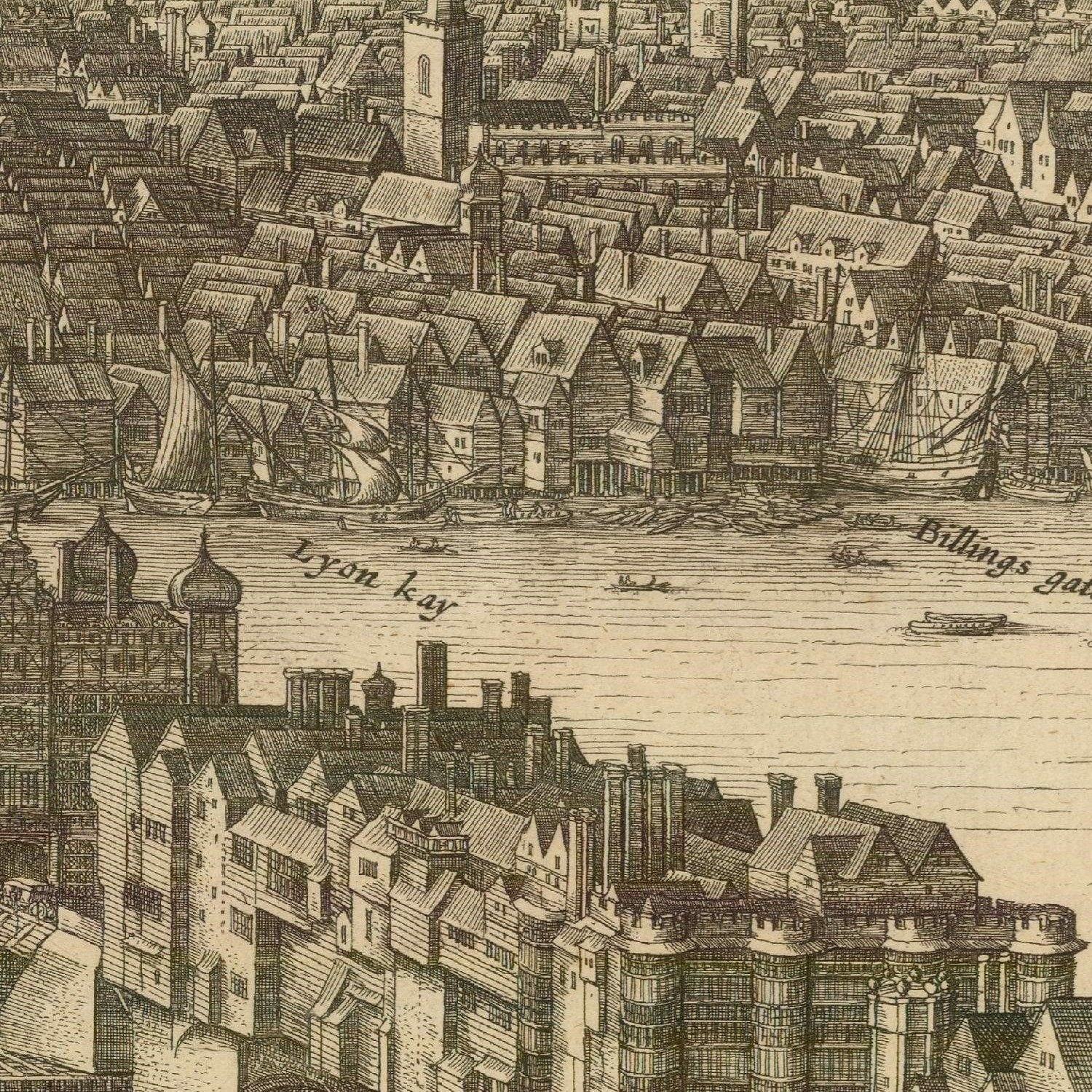 detail of the map from the centre 
