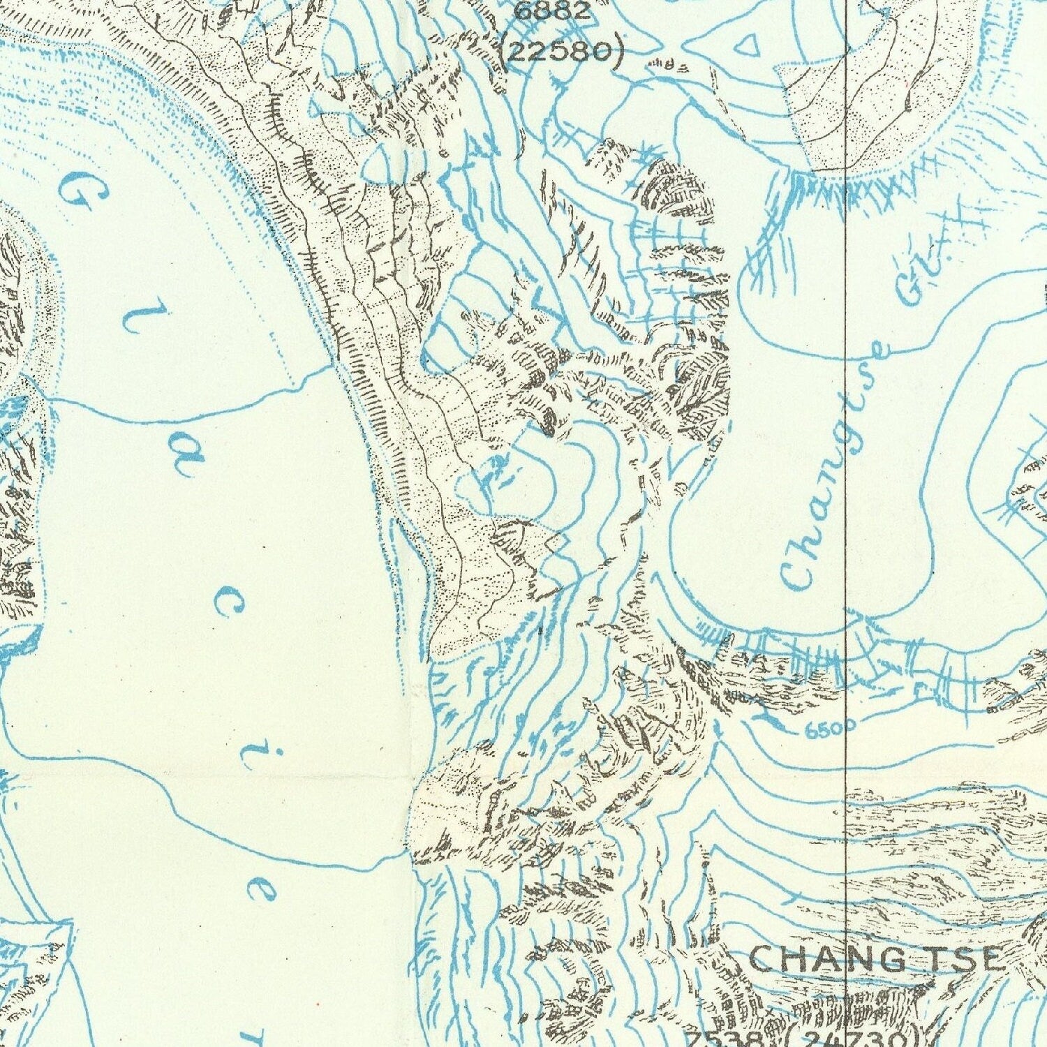 detail of the map from the centre 