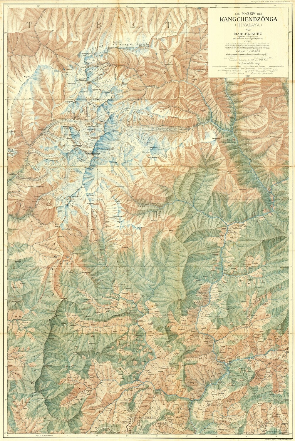 presentation of the map reproduction without a frame