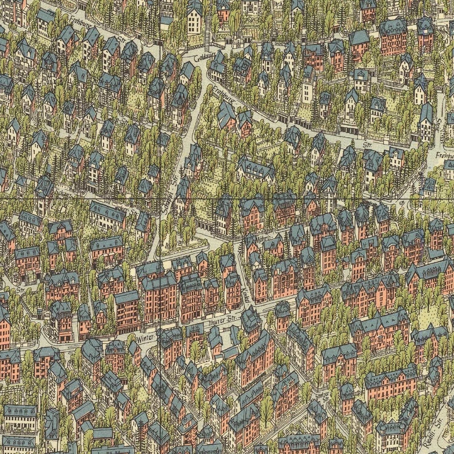 detail of the map from the centre left