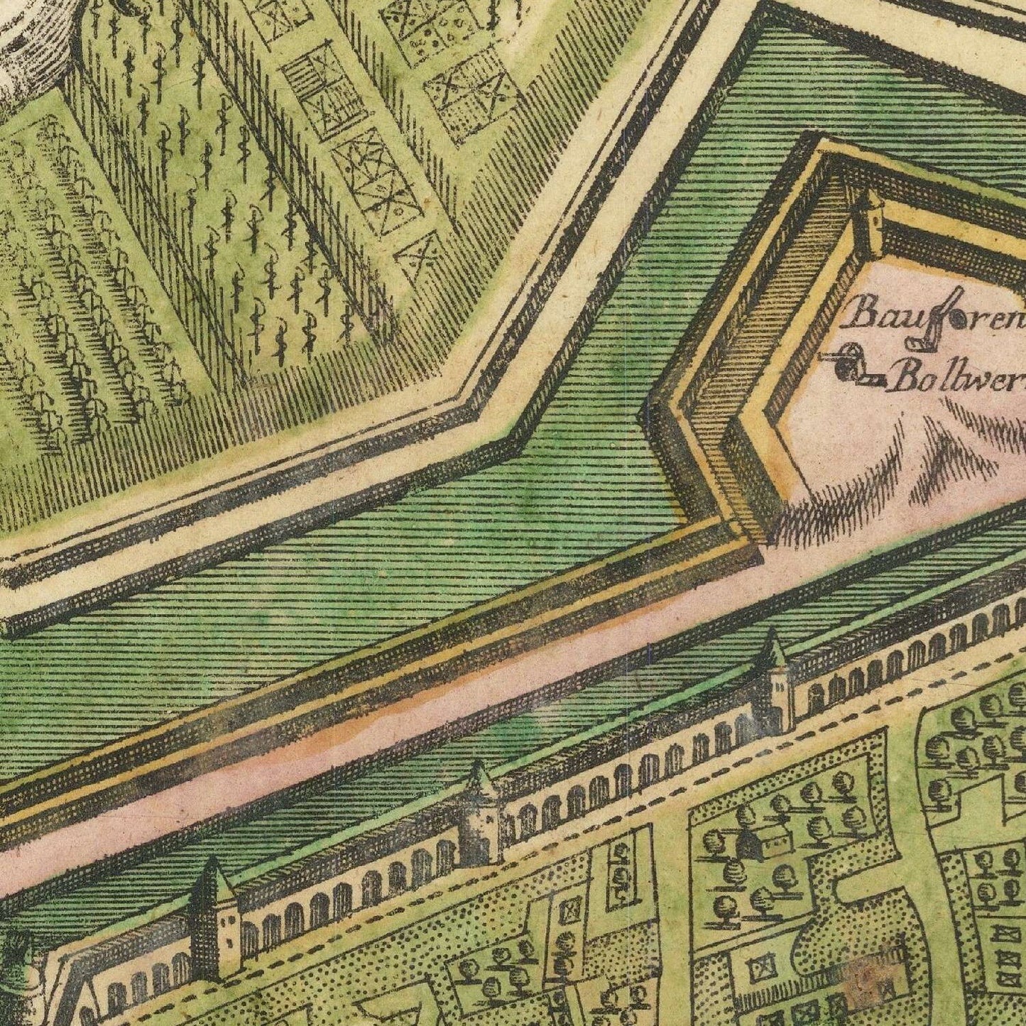 detail of the map from the centre left