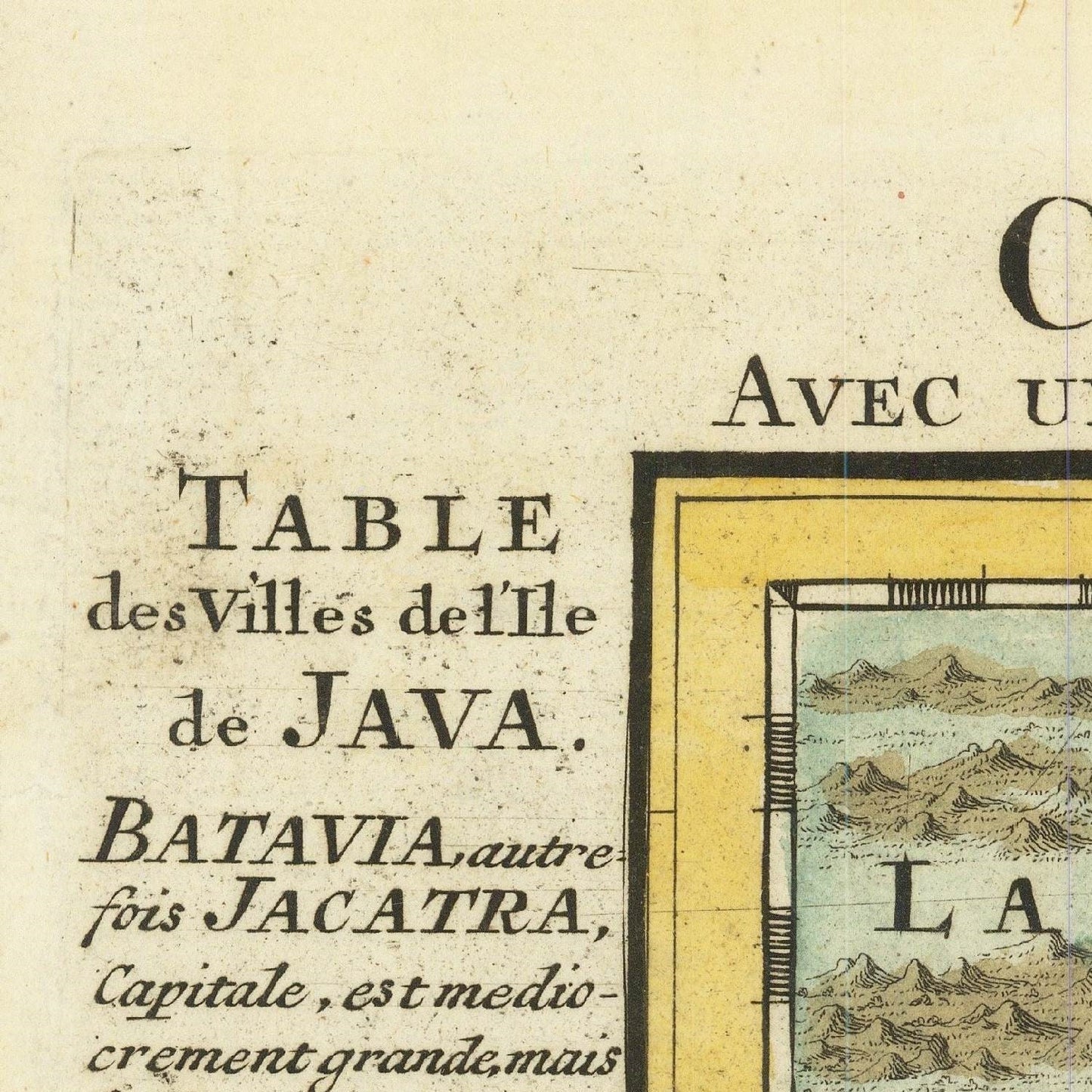 detail of the map from the top left corner