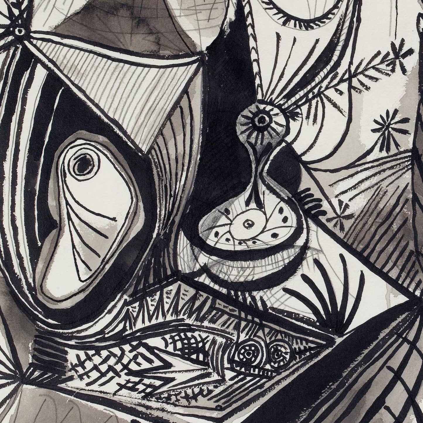 detail of the drawing reproduction from the centre 