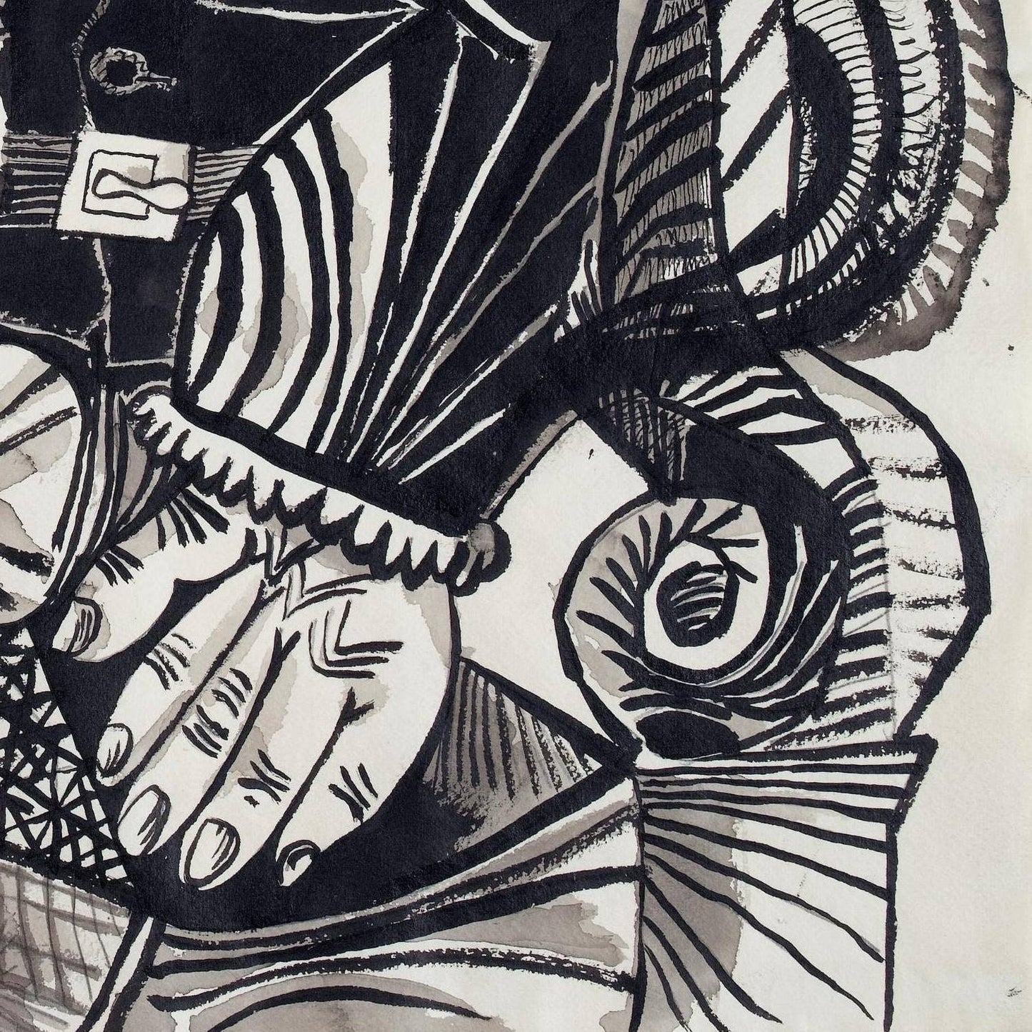 detail of the drawing reproduction from the bottom right corner