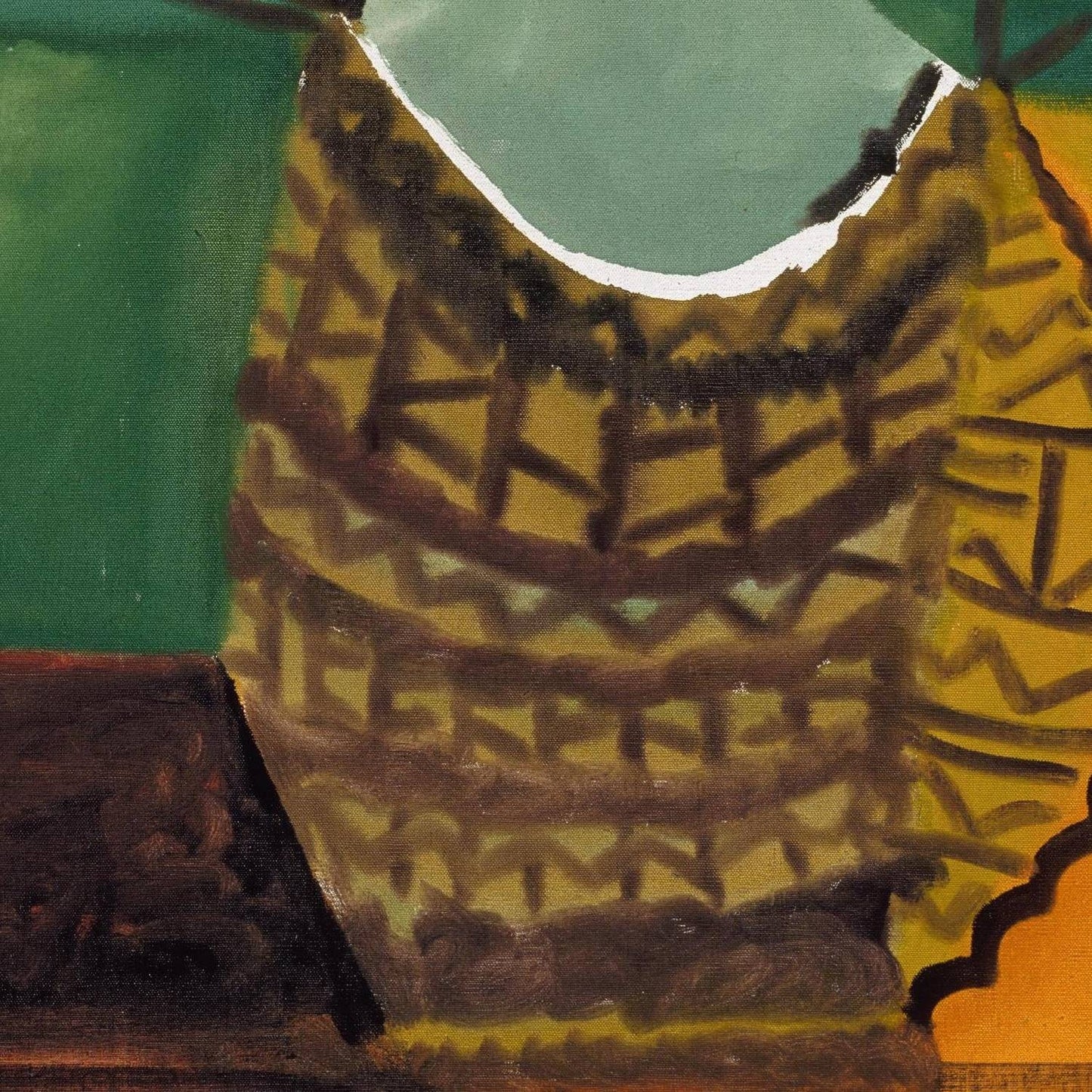 detail of the fine art reproduction from the centre left