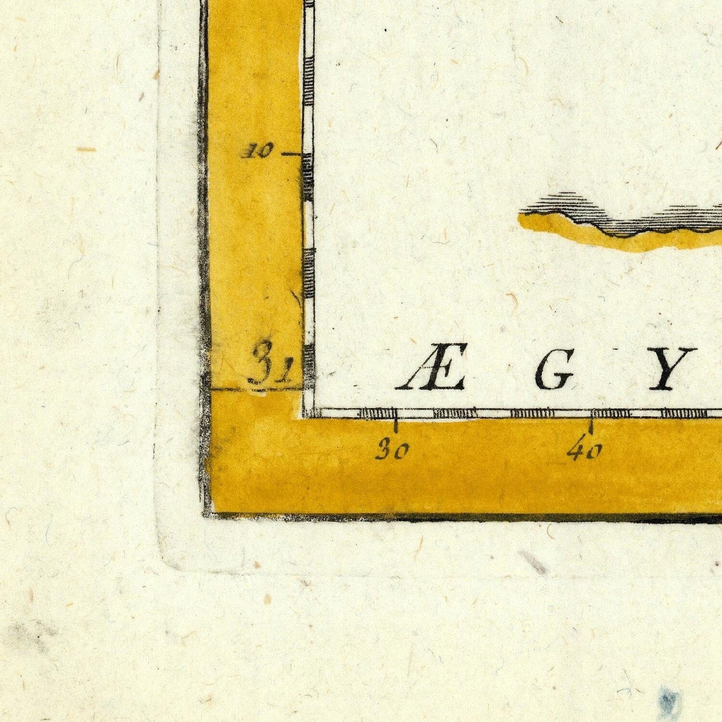 detail of the map from the bottom left corner