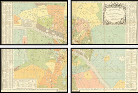 presentation of the maps set reproduction without a frame