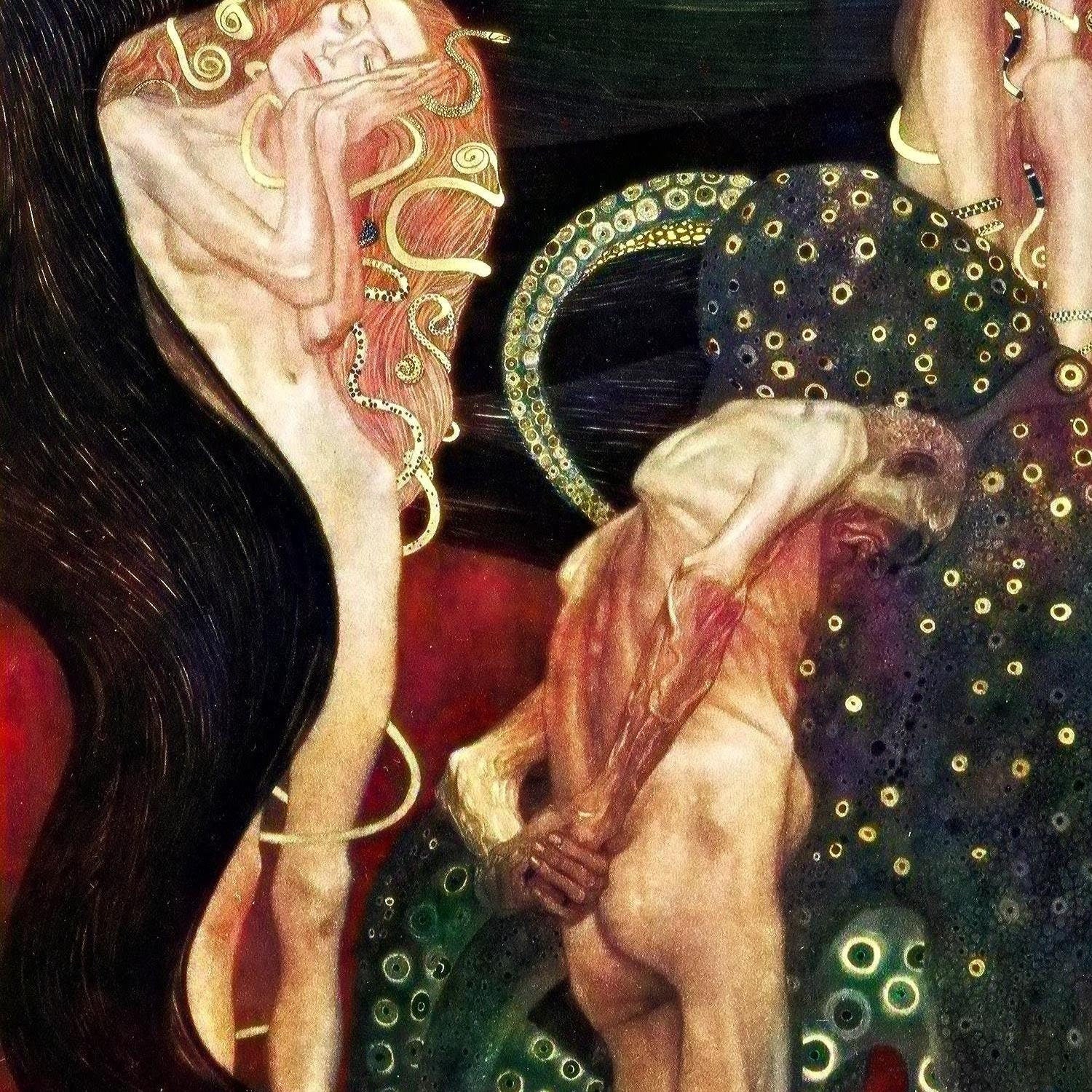 detail of the fine art reproduction from the centre left