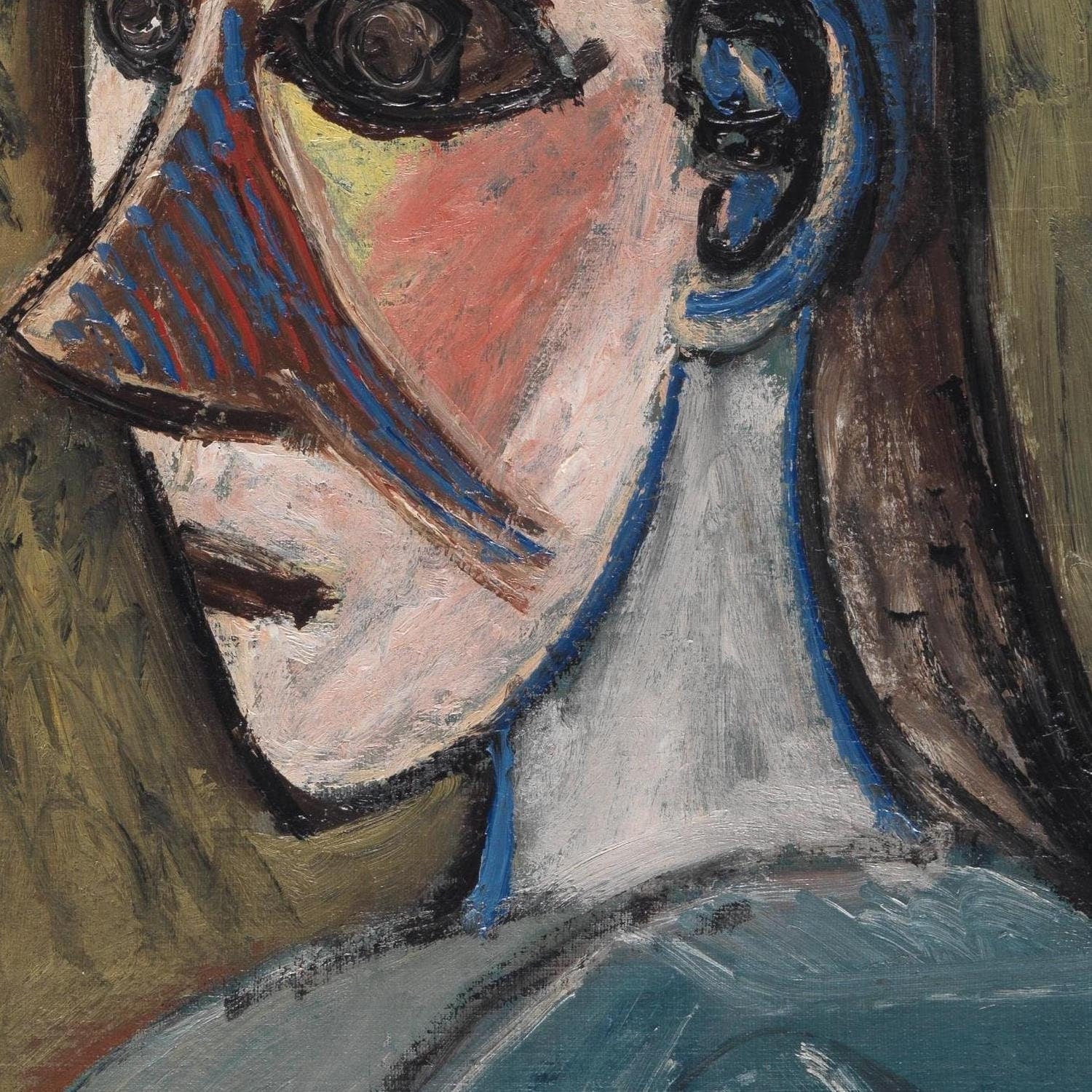 detail of the fine art reproduction from the centre 