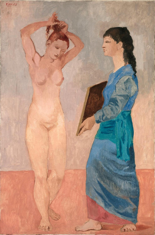 presentation of the fine art reproduction without a frame