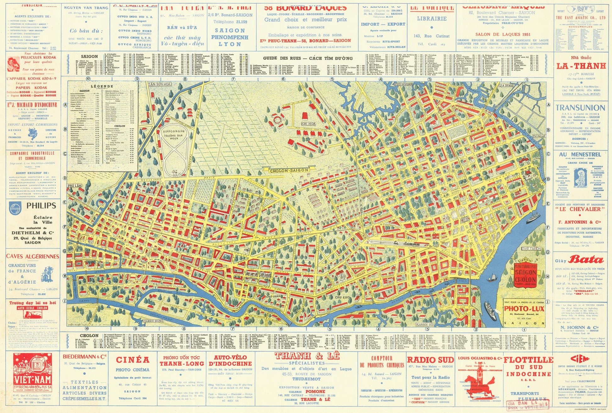 presentation of the map reproduction without a frame