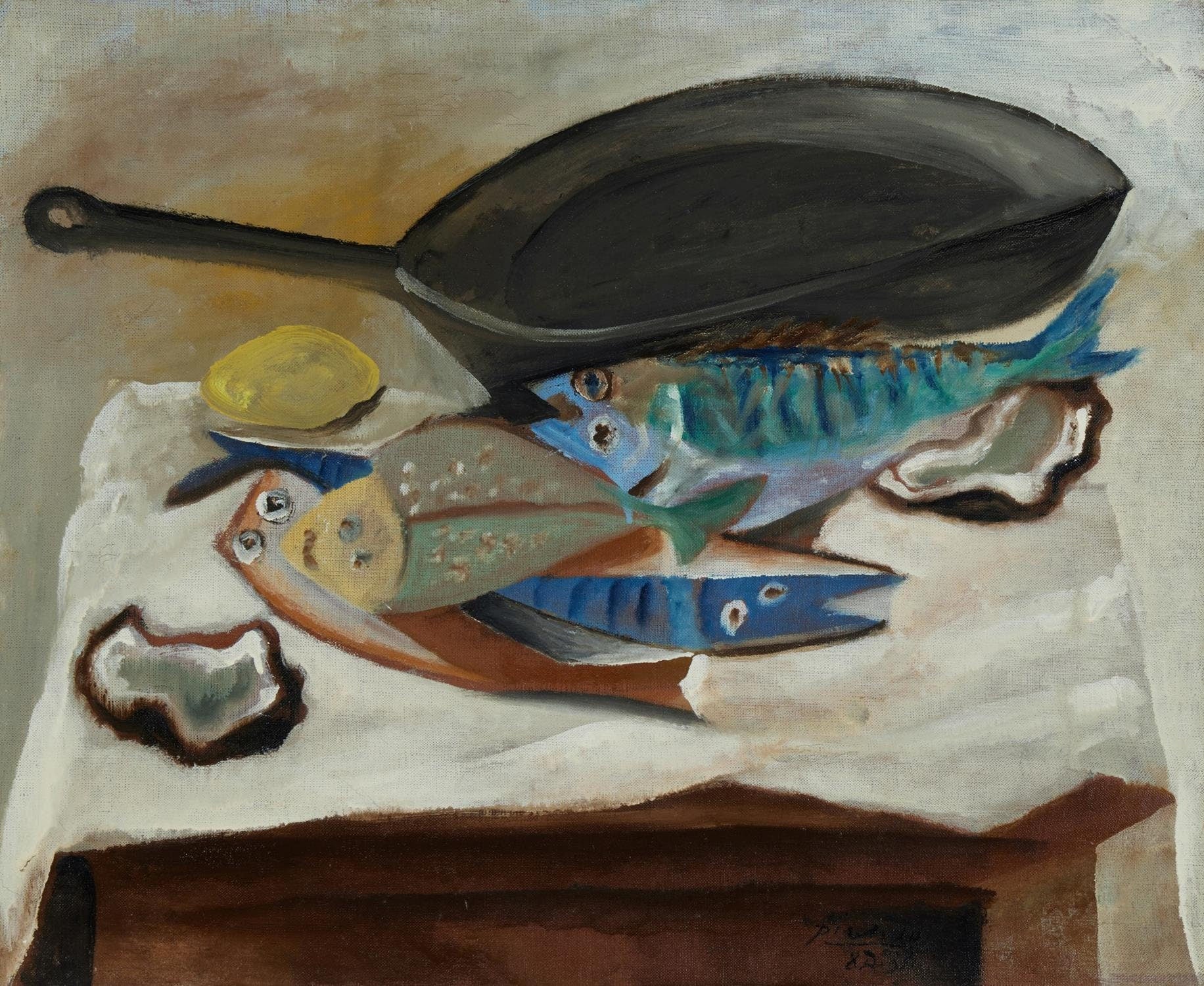 パブロ ピカソ アートポスター Stilllife with fish 1957 パブロ ピカソ アートポスター Stilllife with fish 1957 パブロ