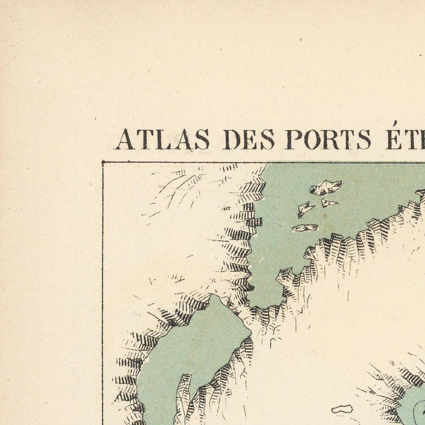 detail of the map from the top left corner