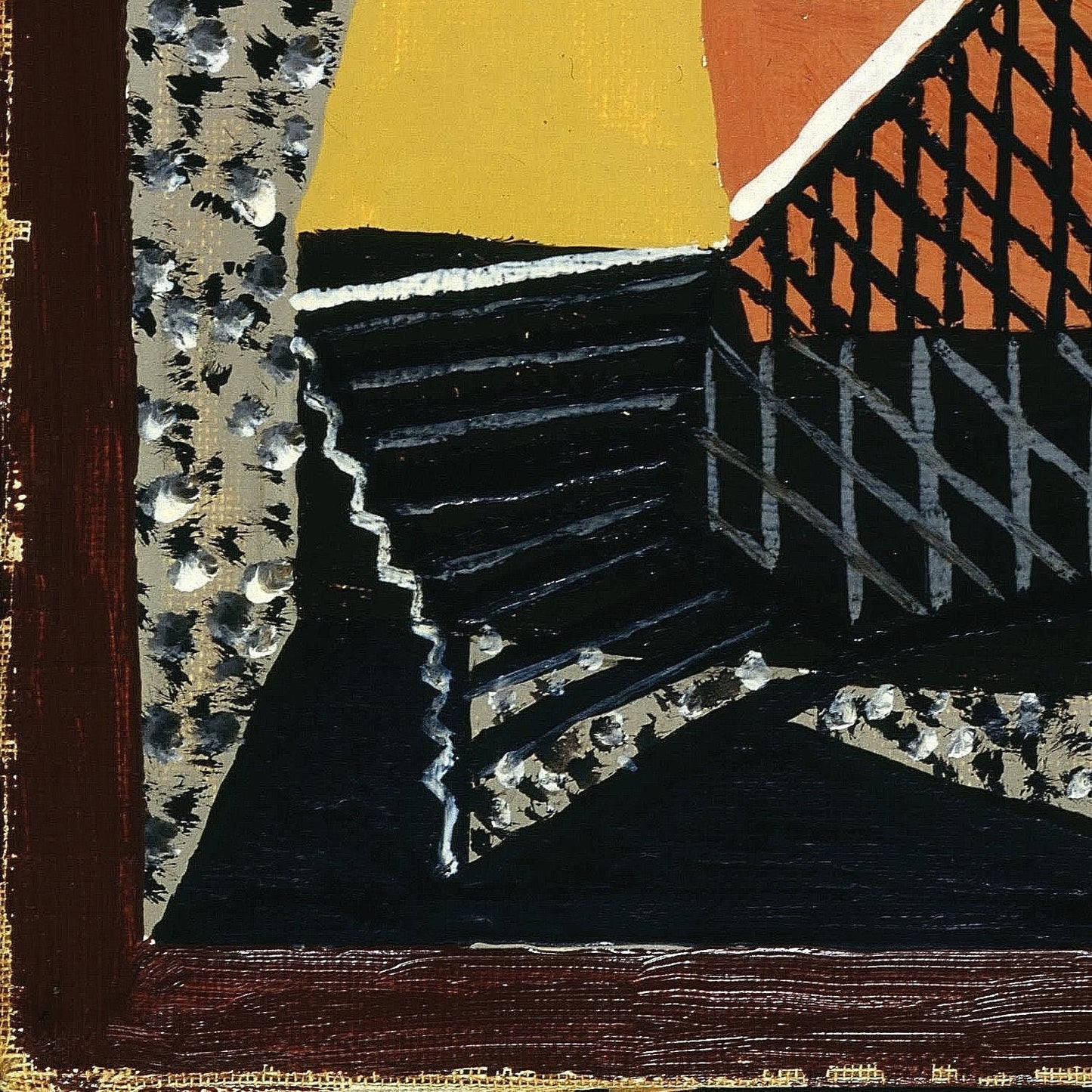 detail of the fine art reproduction from the bottom left corner