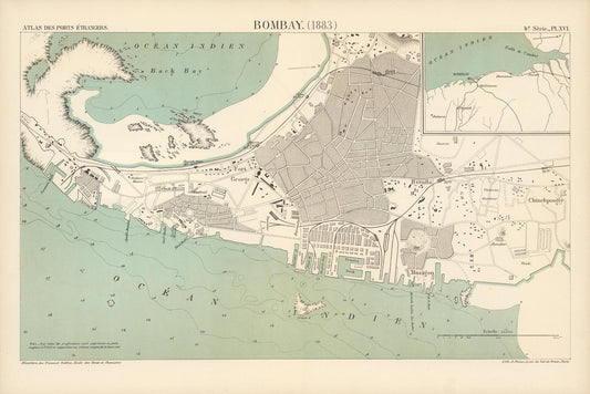 presentation of the map reproduction without a frame