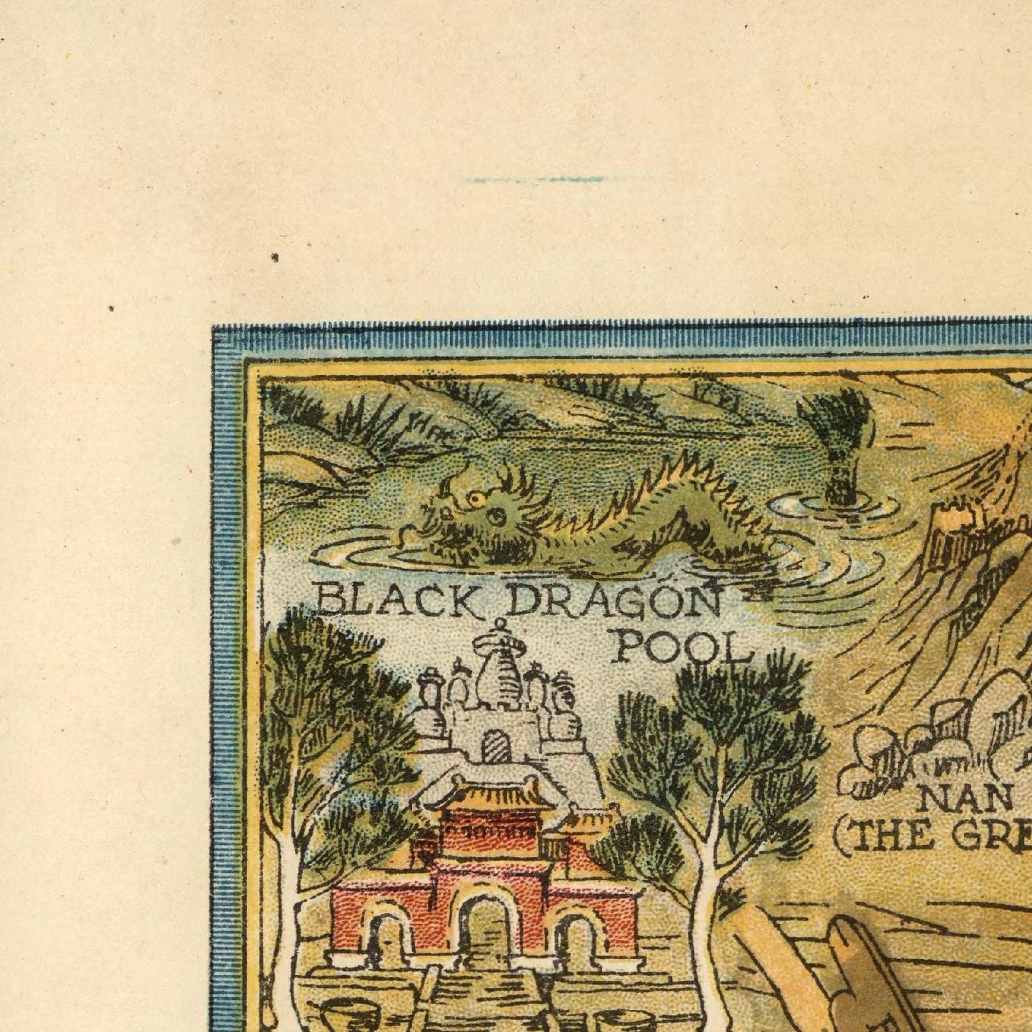 detail of the map from the top left corner