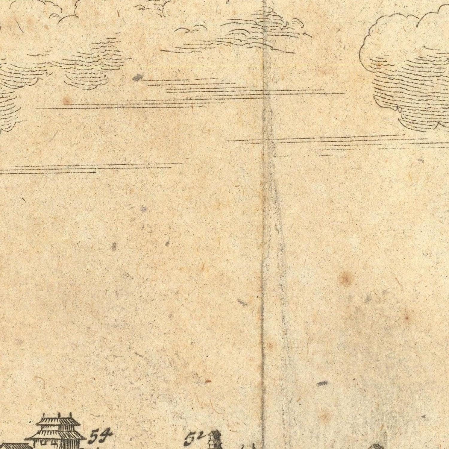 detail of the map from the centre left