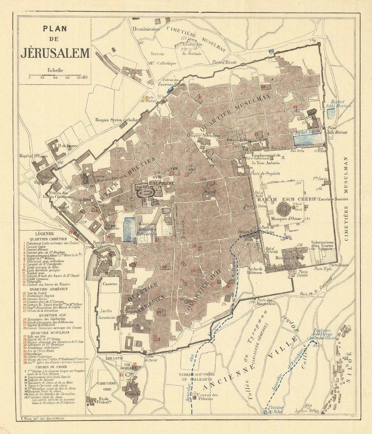 presentation of the map reproduction without a frame