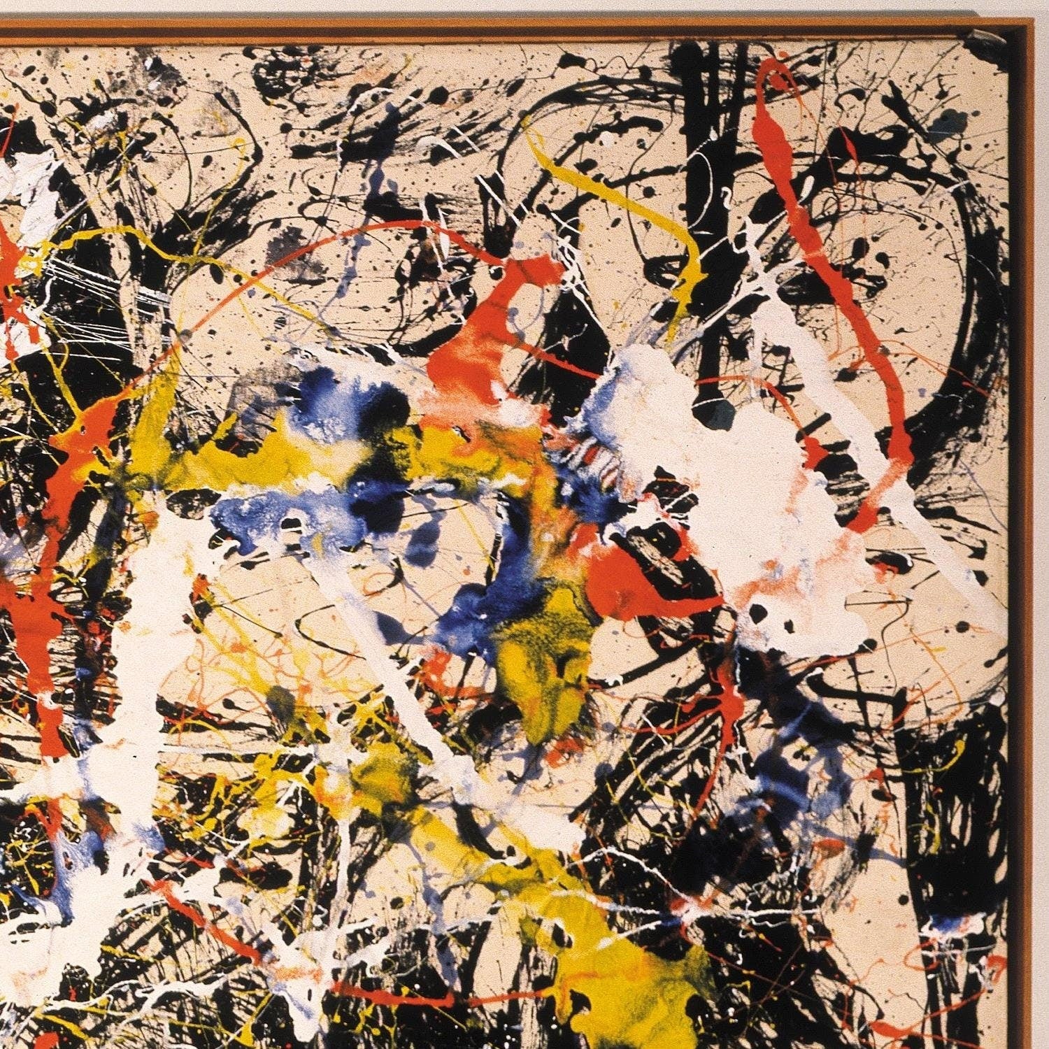 detail of the fine art reproduction from the top right corner