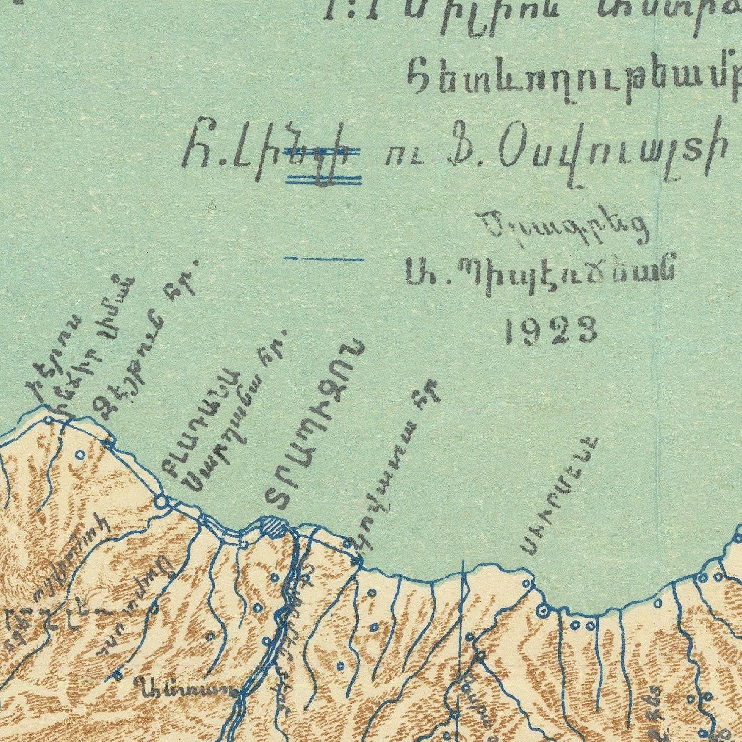 detail of the map from the centre left