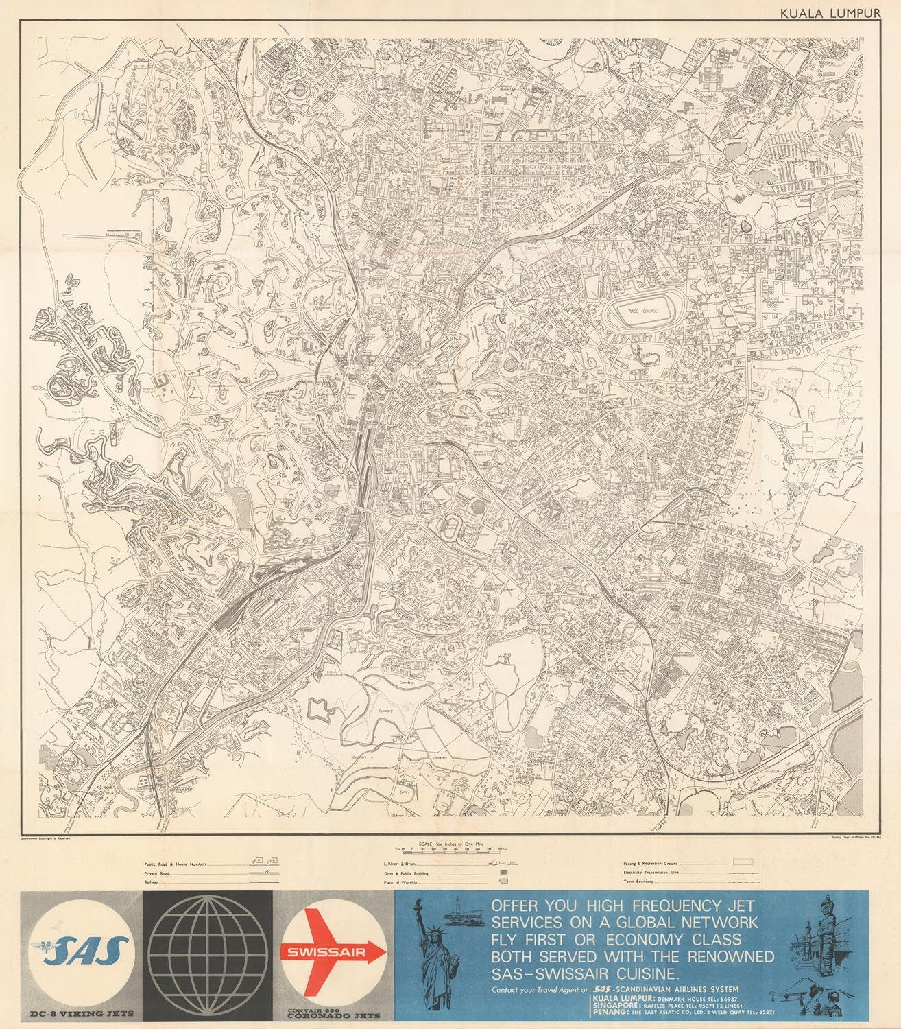 presentation of the map reproduction without a frame