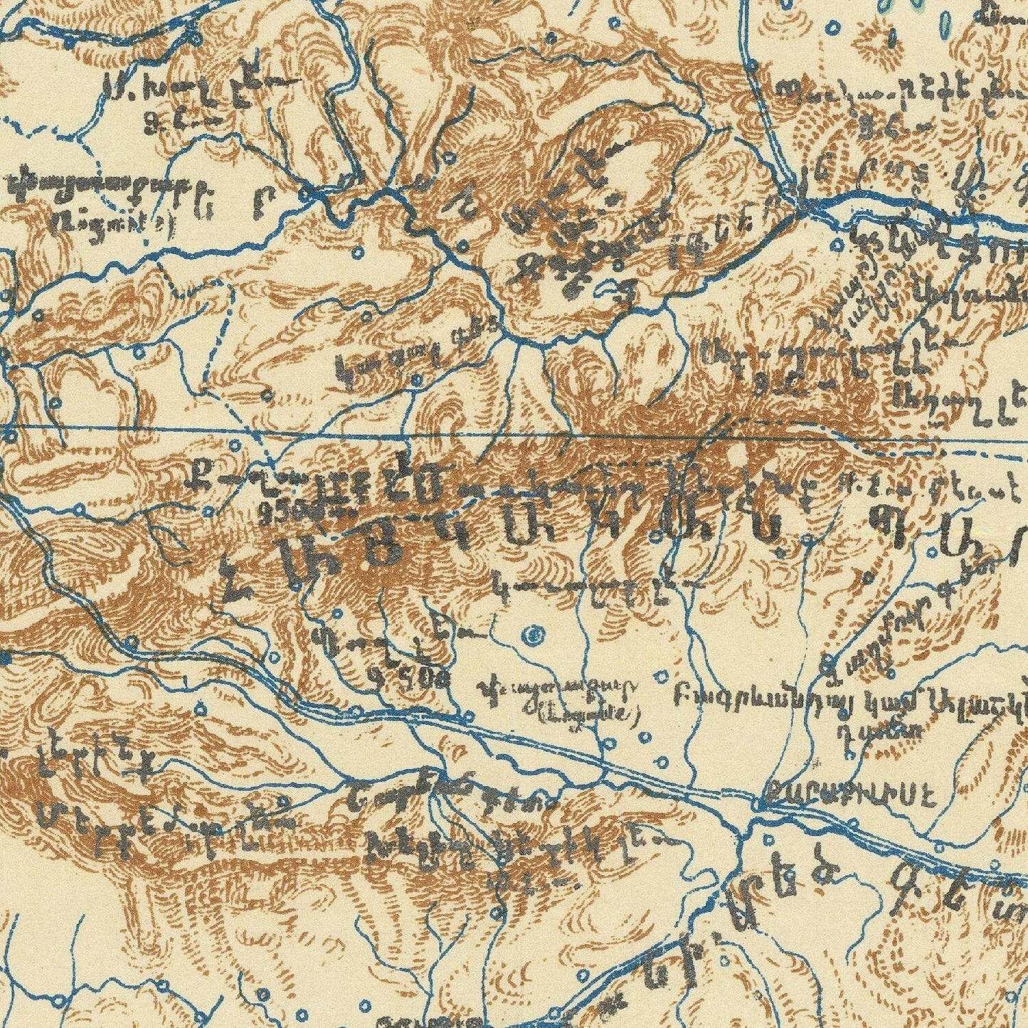 detail of the map from the centre 