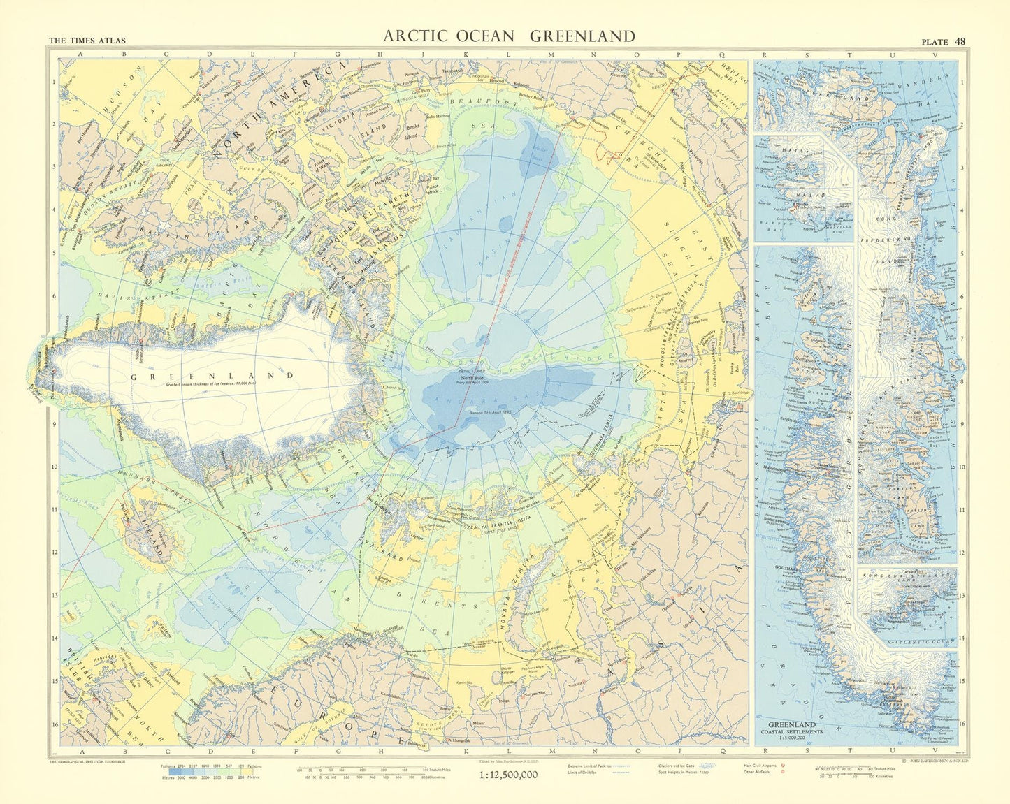 presentation of the map reproduction without a frame