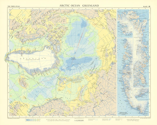 presentation of the map reproduction without a frame