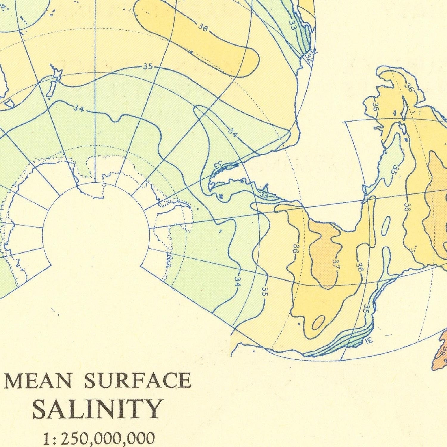 detail of the map from the centre left