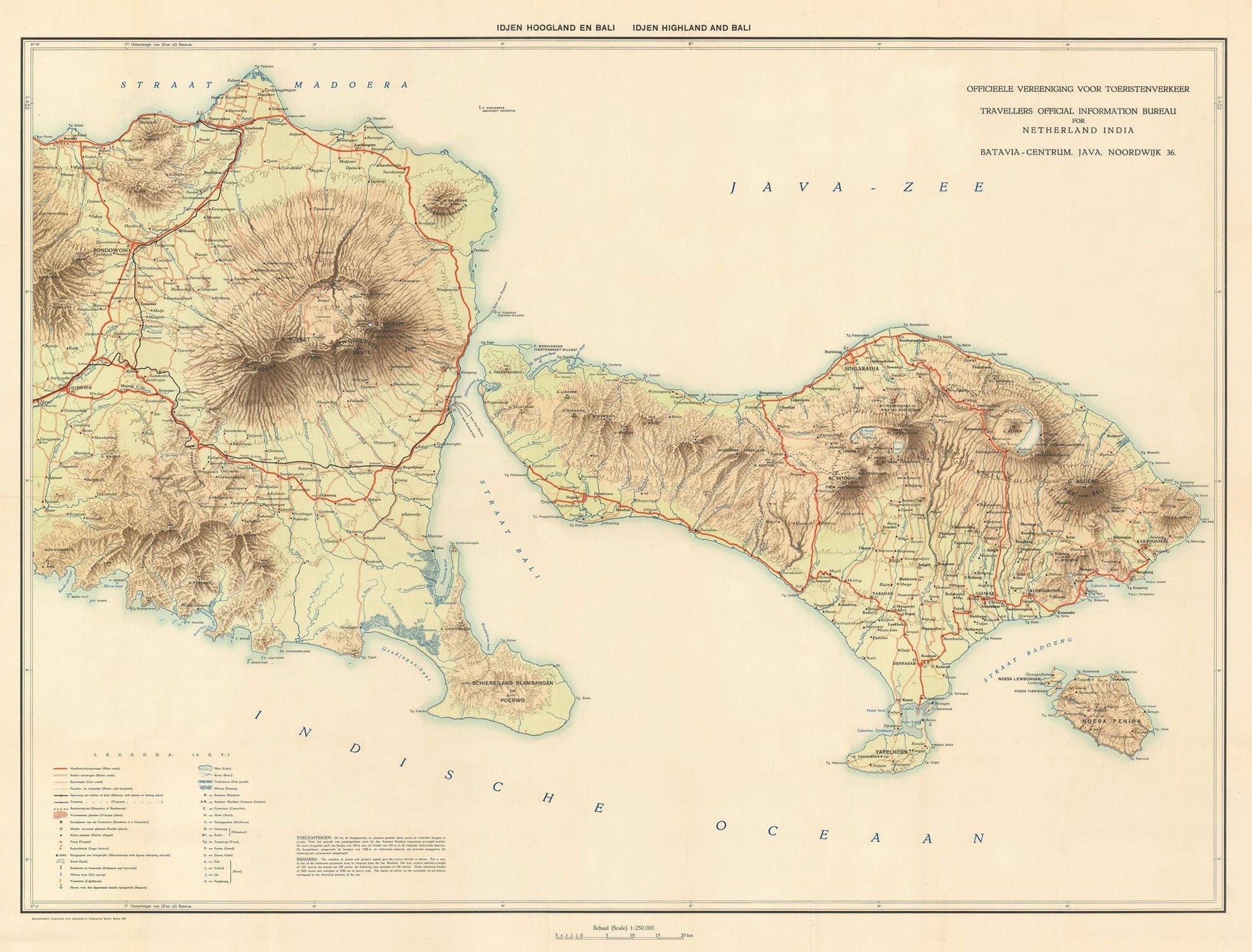 presentation of the map reproduction without a frame