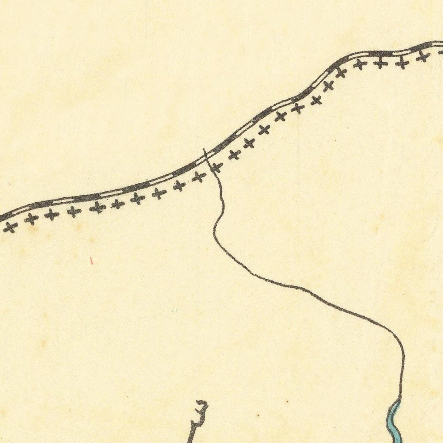 detail of the map from the centre left