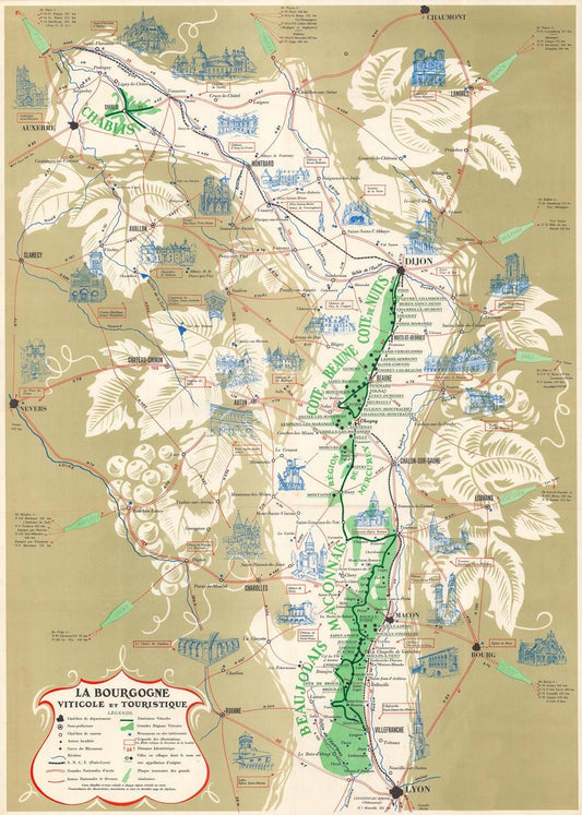 presentation of the map reproduction without a frame