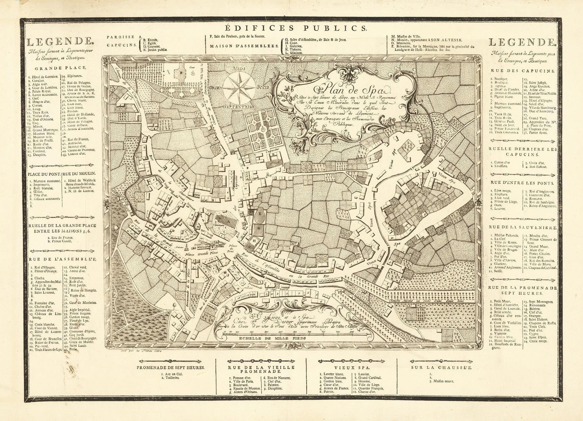 presentation of the map reproduction without a frame