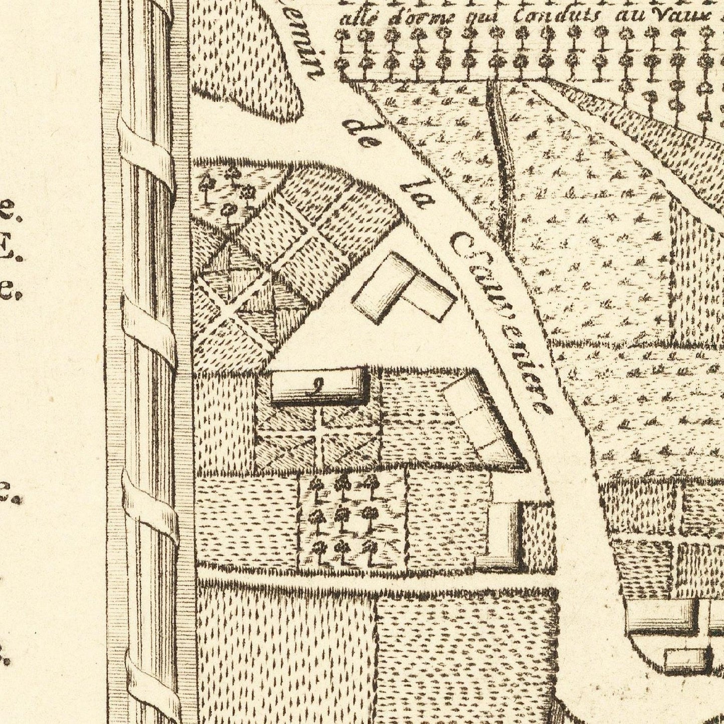 detail of the map from the centre left