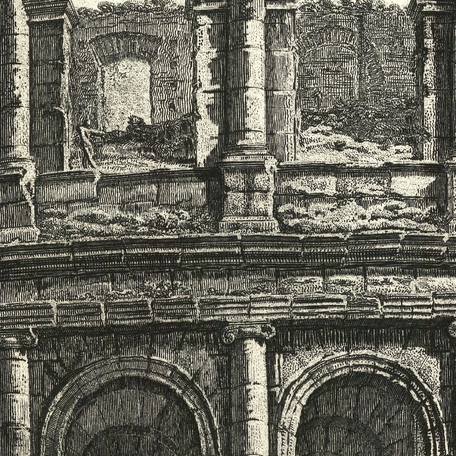 detail of the engraving reproduction from the centre 