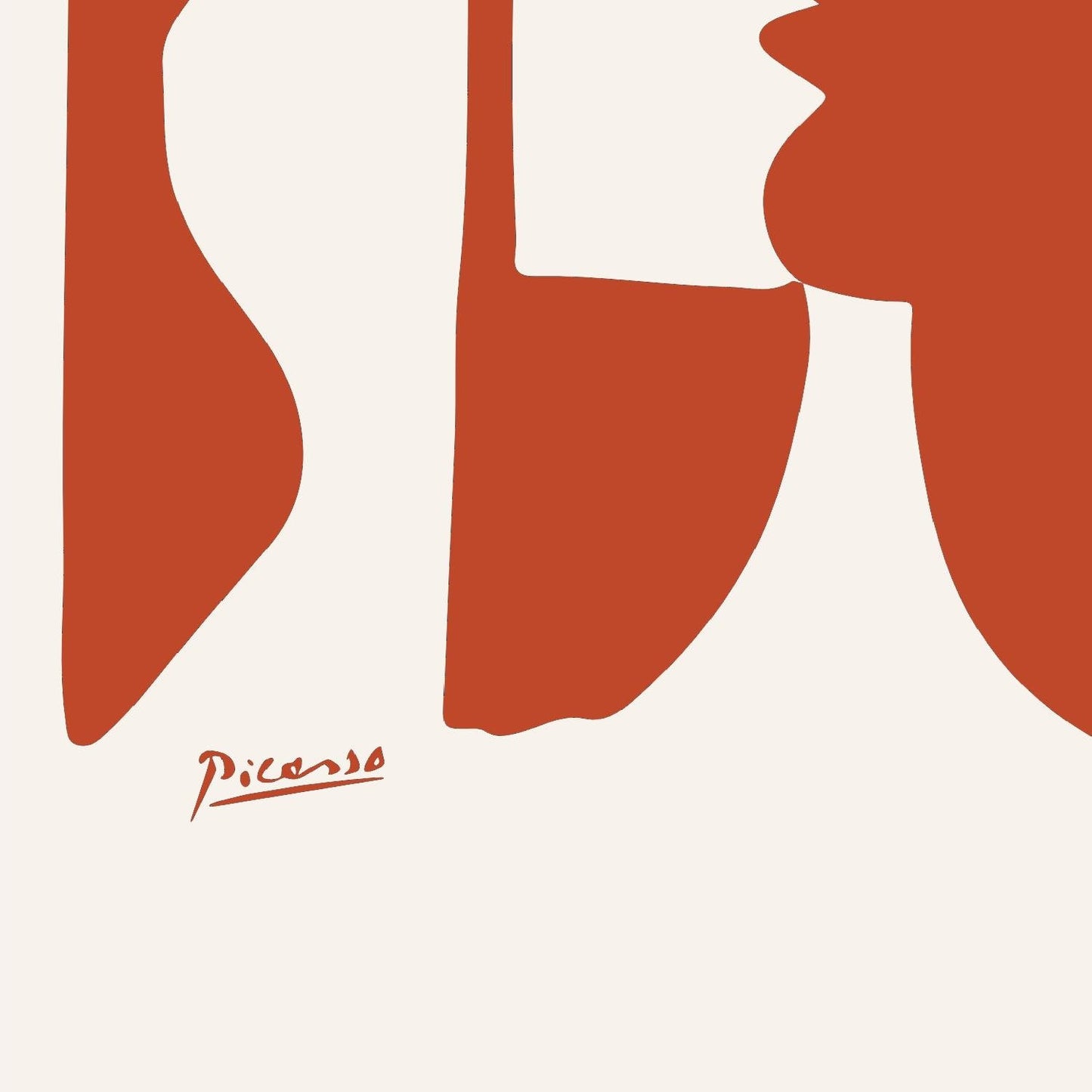 Pablo Picasso, The kiss, 1969, red version