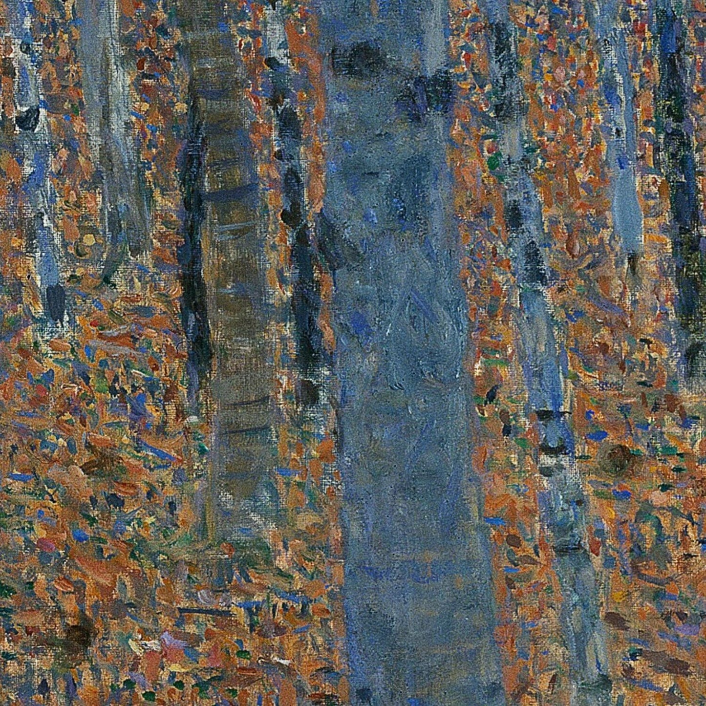 detail of the fine art reproduction from the centre left