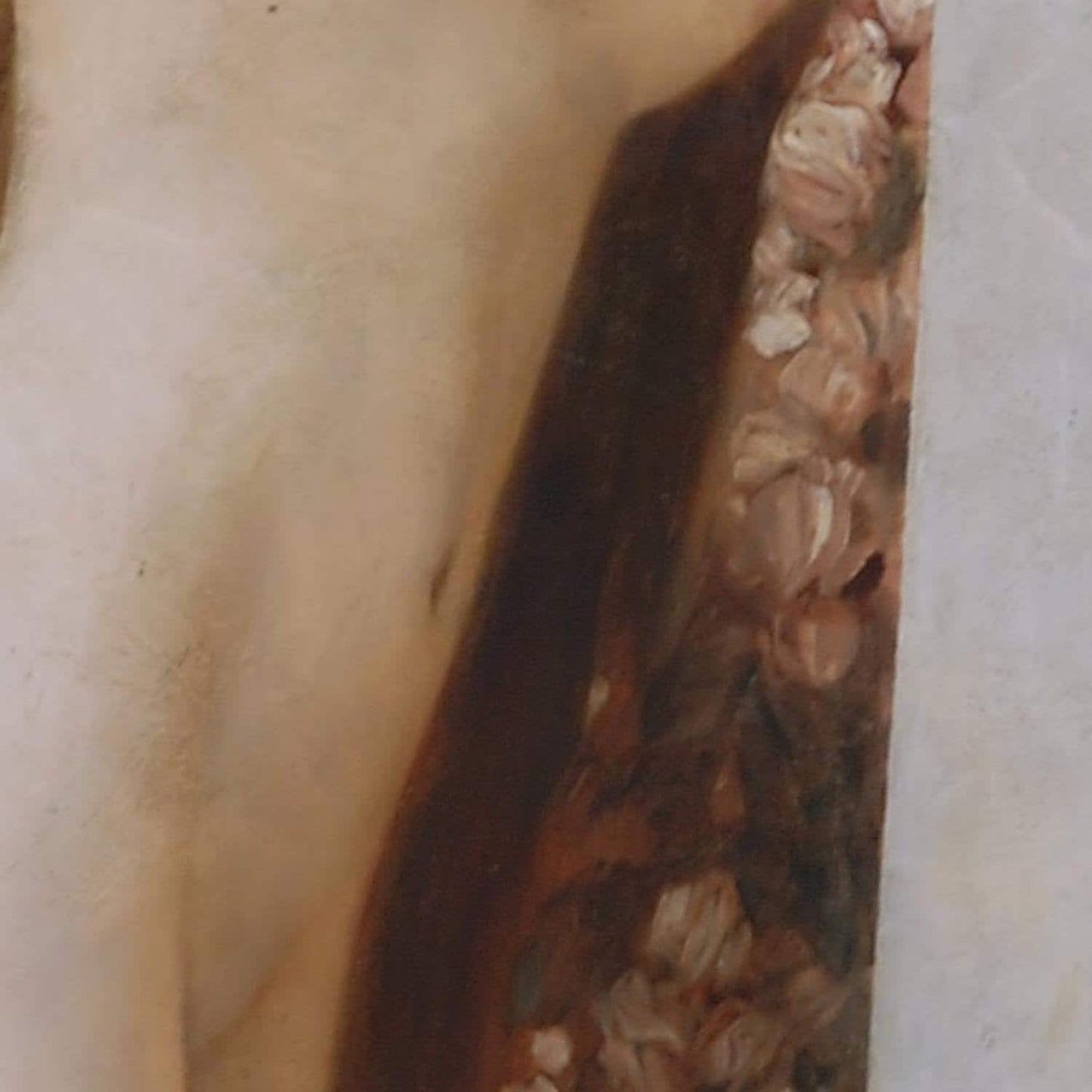 detail of the fine art reproduction from the centre left